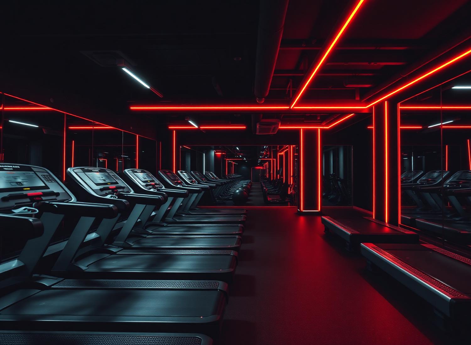 Placeholder: área de treino da academia